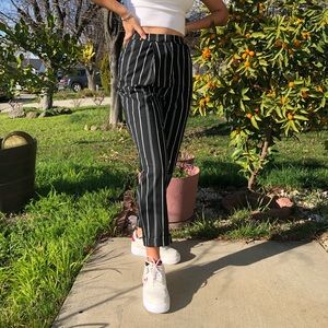 WOMENS STRIPED DRESS PANTS SIZE 2